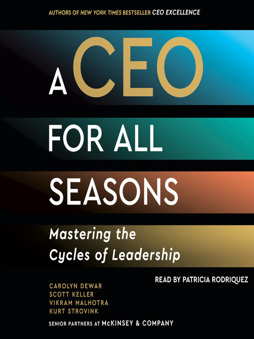 Cover image for A CEO for All Seasons